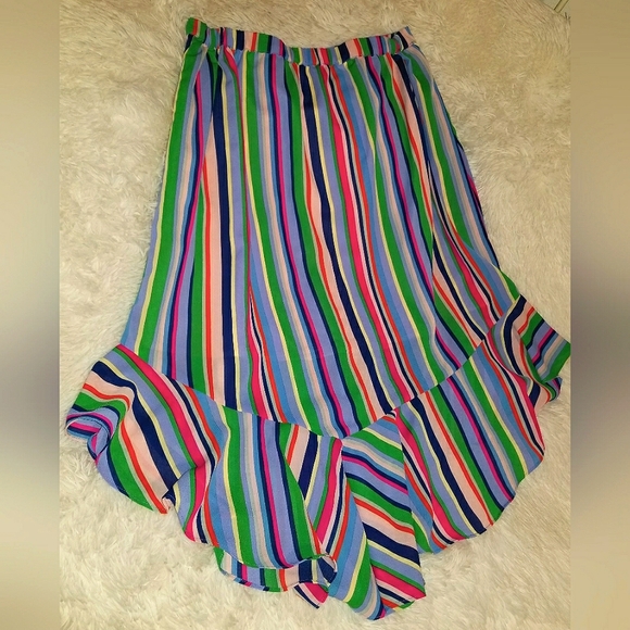 Multicolored Striped Skirt - Picture 2 of 4